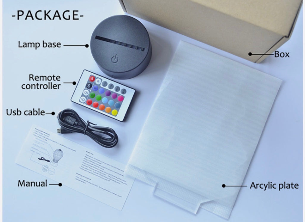 3D RGB Illusion Gaming Lamp