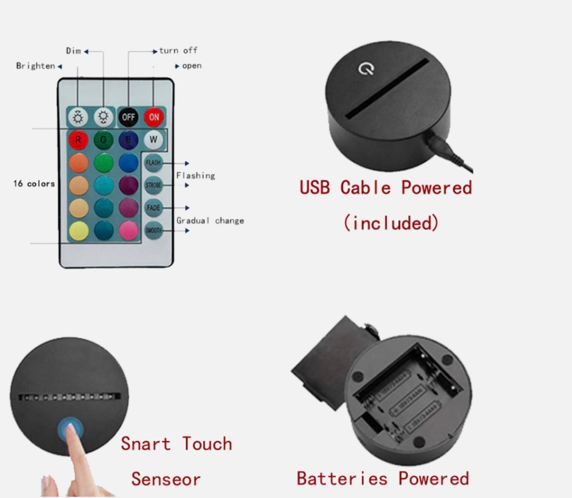 3D RGB Illusion Gaming Lamp