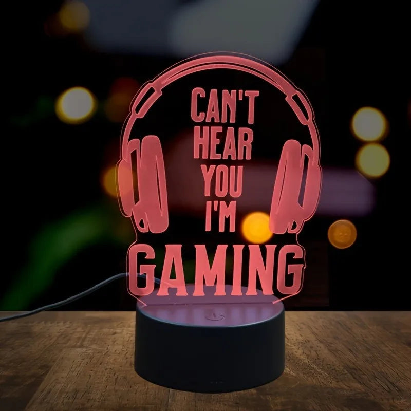 3D RGB Illusion Gaming Lamp ‘’I’m Gaming’’
