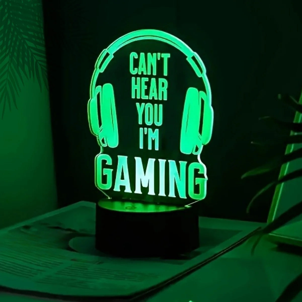 3D RGB Illusion Gaming Lamp ‘’I’m Gaming’’